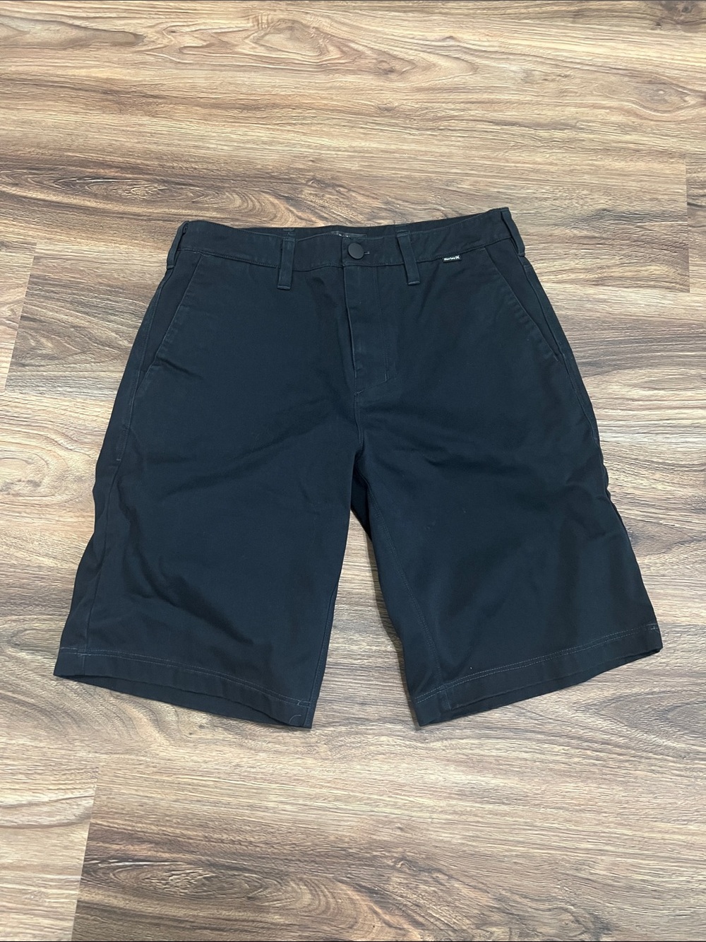 Hurley Men's Black Flat Front Shorts